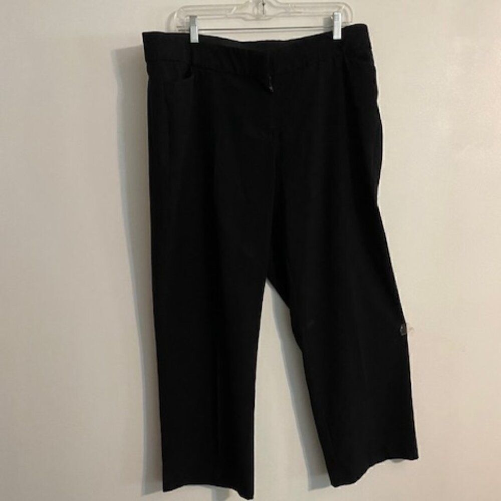 Croft & Barrow Black Stretch wide leg trouser, size 16W